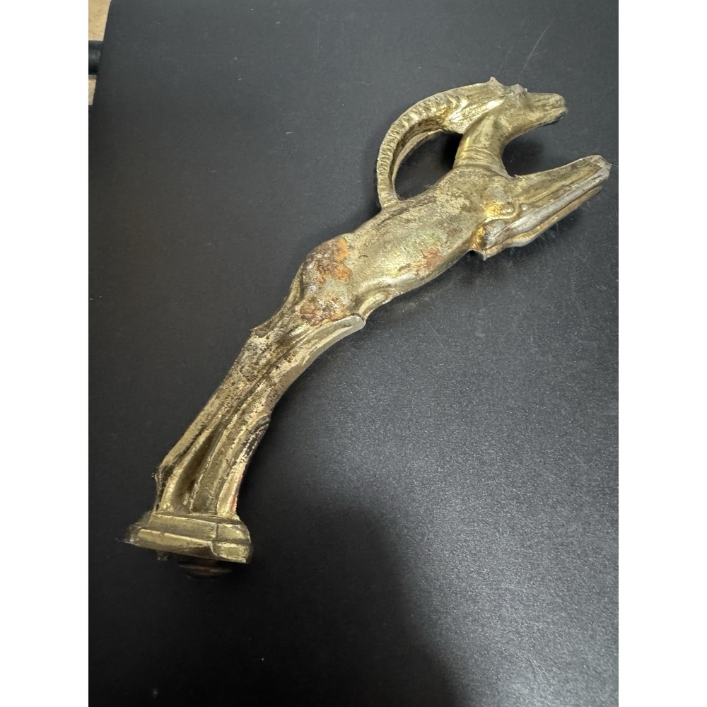 Cast Metal Leaping Gazelle Vintage Ashtray Top Piece ?